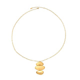 KLARA Waterproof Collier long plaqué or 18 carats - Brushed Acier inoxydable