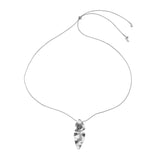 Collier FRIDA Waterproof en acier inoxydable argenté - Chaîne réglable et finition Brushed