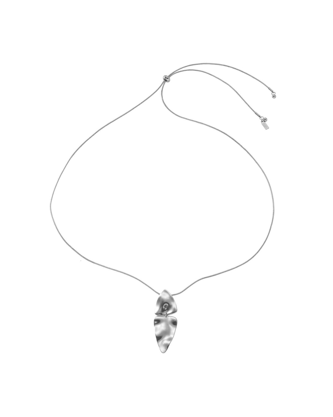 FRIDA Waterproof Silver Stainless Steel Necklace - Adjustable Chain & Brushed Finish