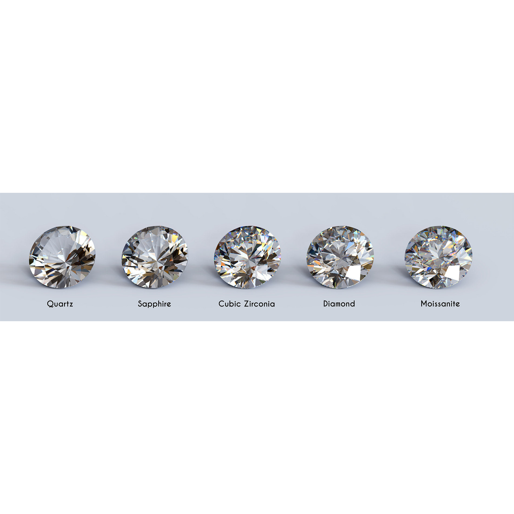 BestToHave 925 argento Princess Baguette blu Non colorata Zaffiro Zirconia cubica