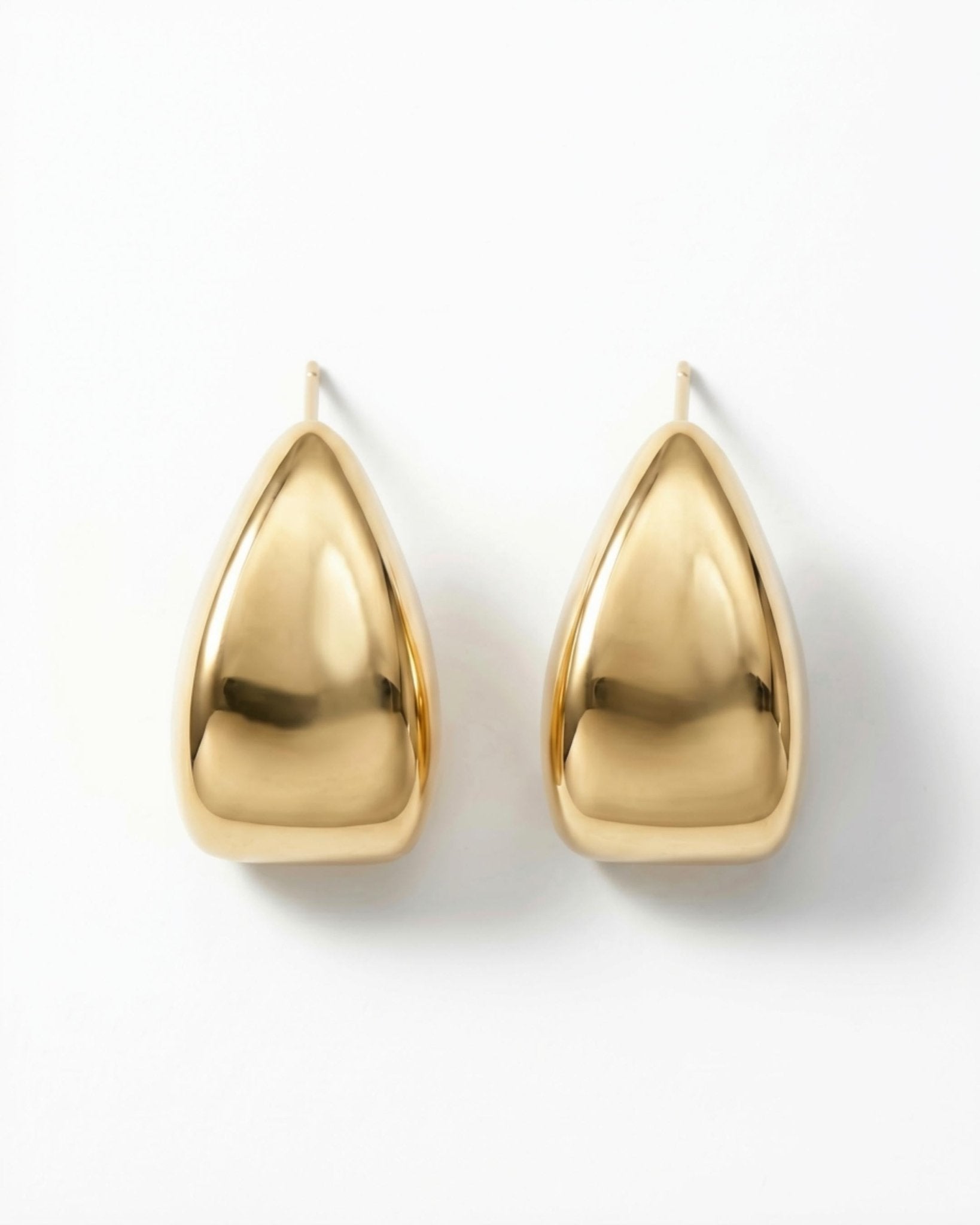 Courage Waterproof 3D Mirror Statement Earring 18K Gold Plating Plating - DANSK Copenhagen