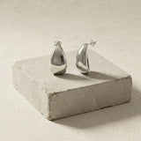 Courage Waterproof 3D Mirror Statement Earring Silver Plating - DANSK Copenhagen