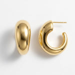 Courage Waterproof Chunky Curve Earring 18K Gold Plating - DANSK Copenhagen