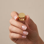 Courage Waterproof Chunky Signet Statement Ring 18K Gold Plating - DANSK Copenhagen