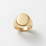 Courage Waterproof Chunky Signet Statement Ring 18K Gold Plating - DANSK Copenhagen