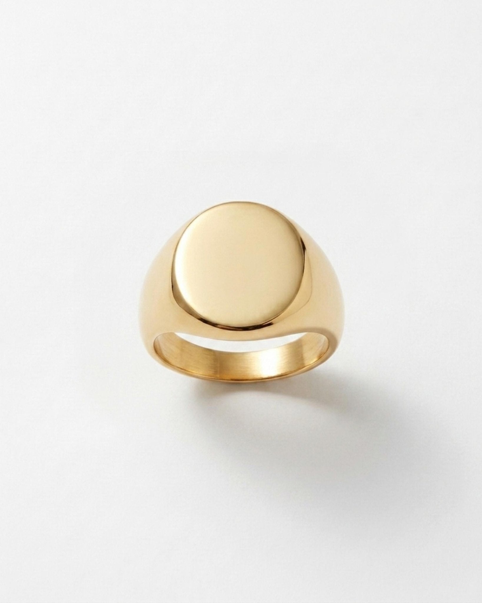 Courage Waterproof Chunky Signet Statement Ring 18K Gold Plating - DANSK Copenhagen