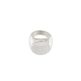 Courage Waterproof Chunky Signet Statement Ring Silver Plating - DANSK Copenhagen