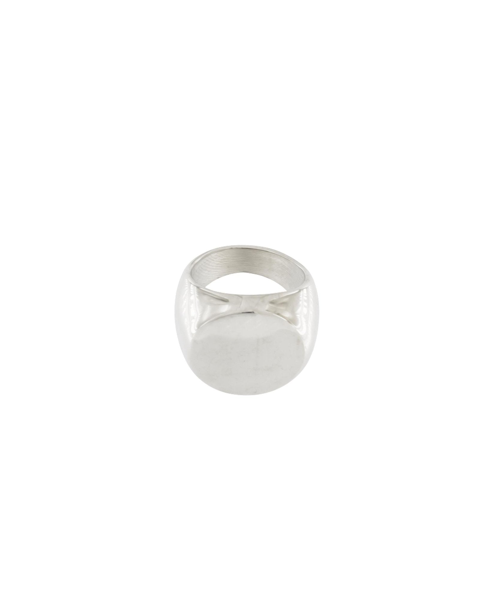 Courage Waterproof Chunky Signet Statement Ring Silver Plating - DANSK Copenhagen