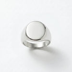 Courage Waterproof Chunky Signet Statement Ring Silver Plating - DANSK Copenhagen
