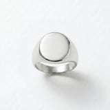 Courage Waterproof Chunky Signet Statement Ring Silver Plating - DANSK Copenhagen