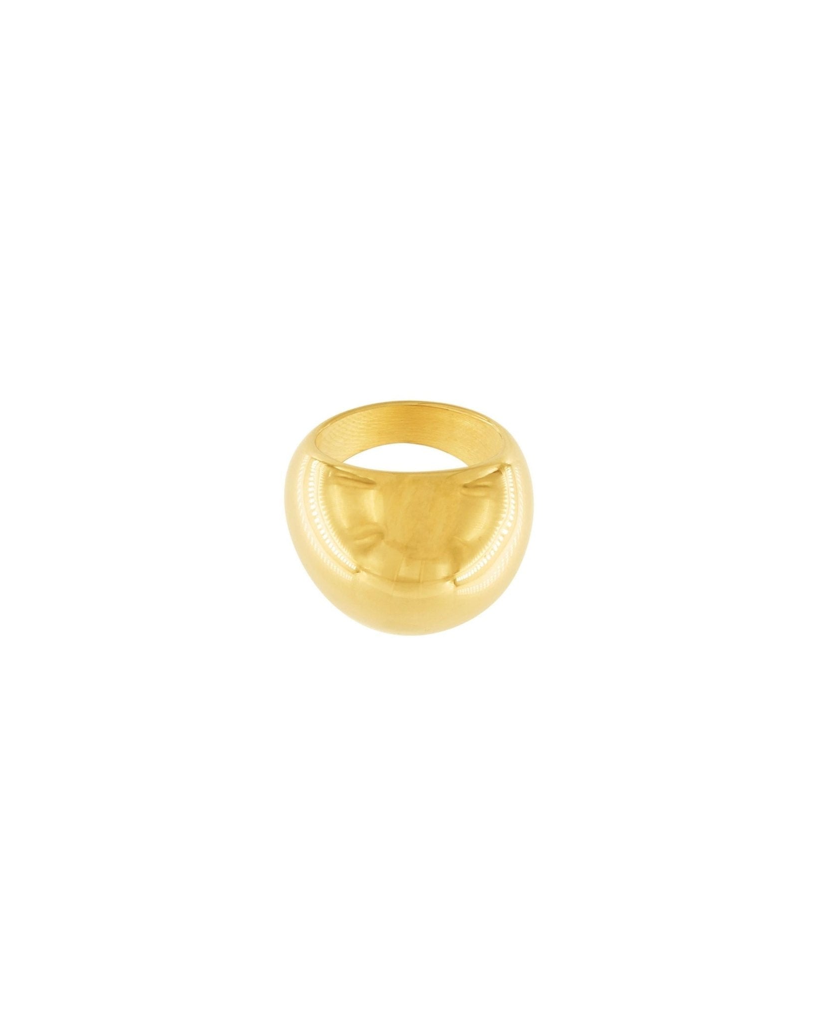 Courage Waterproof Chunky Sphere Statement Ring 18K Gold Plating - DANSK Copenhagen