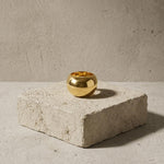 Courage Waterproof Chunky Sphere Statement Ring 18K Gold Plating - DANSK Copenhagen