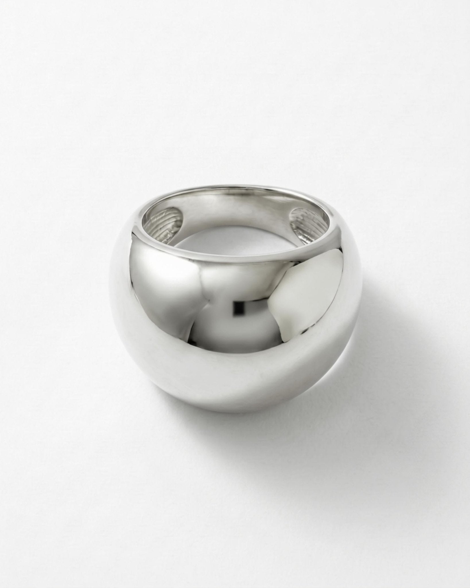 Courage Waterproof Chunky Sphere Statement Ring Silver Plating - DANSK Copenhagen