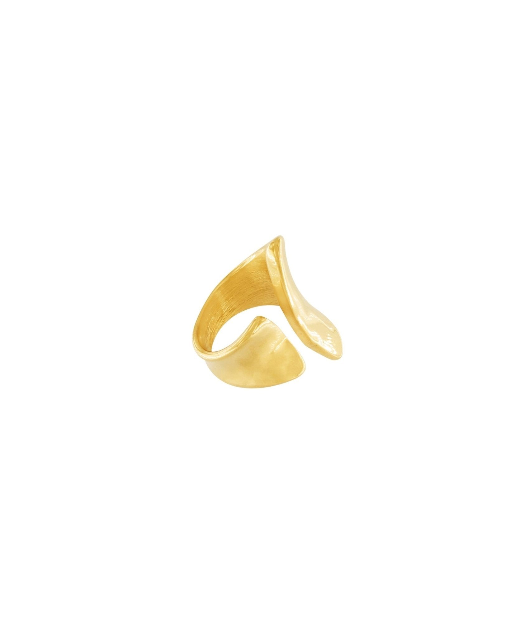 Courage Waterproof Impression Statement Ring 18K Gold Plating - DANSK Copenhagen