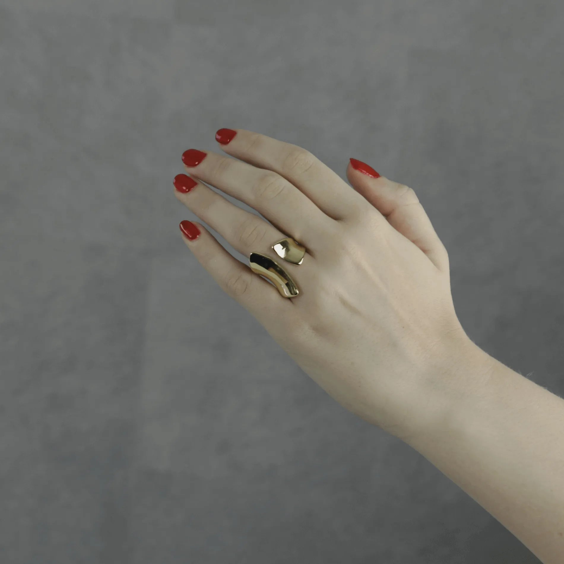 Courage Waterproof Impression Statement Ring 18K Gold Plating - DANSK Copenhagen