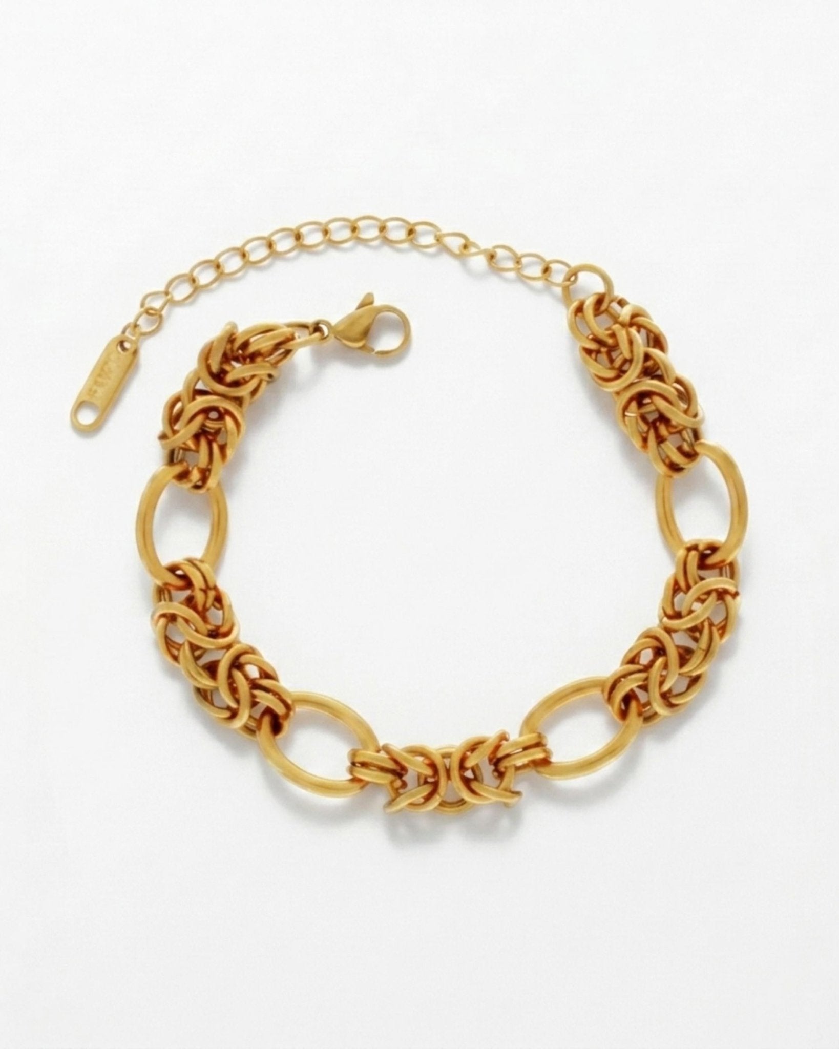 Courage Waterproof Knitted Ring Bracelet 18K Gold Plating - DANSK Copenhagen