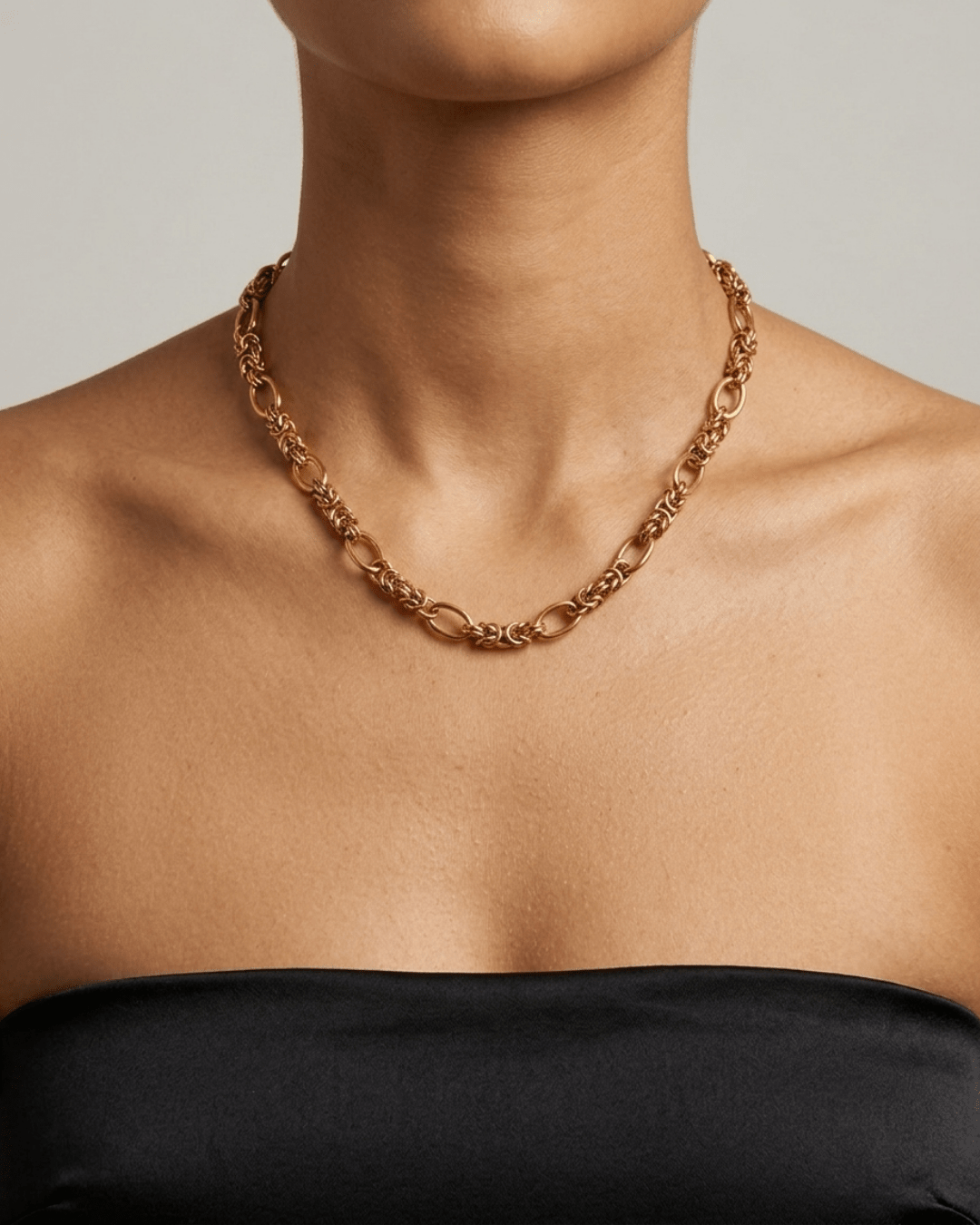 Courage Waterproof Knitted Ring Necklace 18K Gold Plating - DANSK Copenhagen
