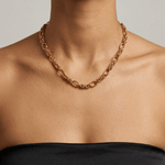 Courage Waterproof Knitted Ring Necklace 18K Gold Plating - DANSK Copenhagen