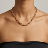 Courage Waterproof Knitted Ring Necklace 18K Gold Plating - DANSK Copenhagen