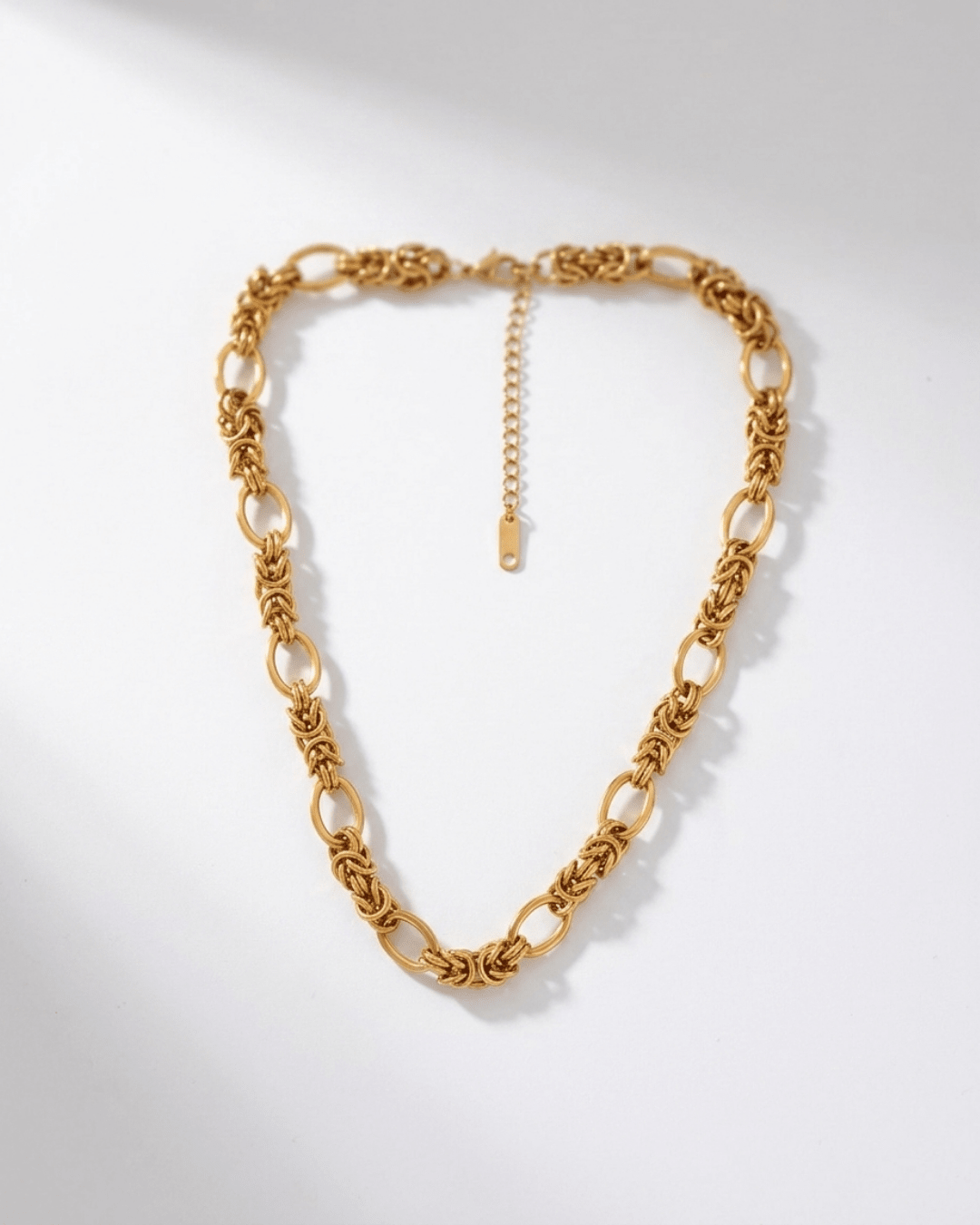 Courage Waterproof Knitted Ring Necklace 18K Gold Plating - DANSK Copenhagen