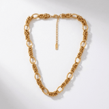 Courage Waterproof Knitted Ring Necklace 18K Gold Plating - DANSK Copenhagen