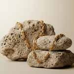 Courage Waterproof Knitted Ring Necklace 18K Gold Plating - DANSK Copenhagen