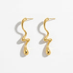 Courage Waterproof Long Statement Lucky Earring 18K Gold Plating - DANSK Copenhagen