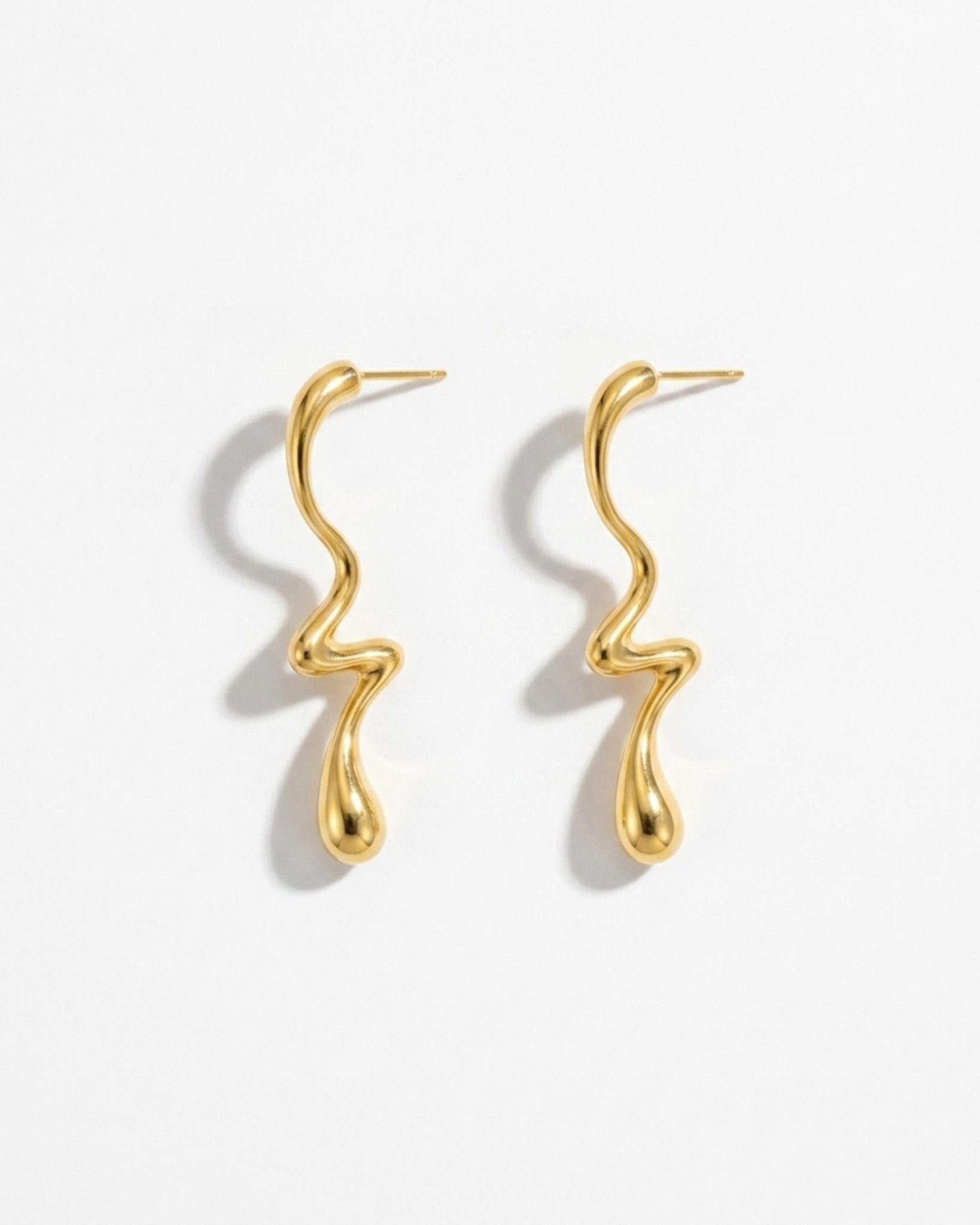 Courage Waterproof Long Statement Lucky Earring 18K Gold Plating - DANSK Copenhagen