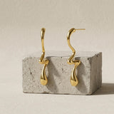 Courage Waterproof Long Statement Lucky Earring 18K Gold Plating - DANSK Copenhagen