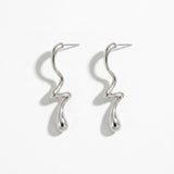 Courage Waterproof Long Statement Lucky Earring Silver Plating - DANSK Copenhagen