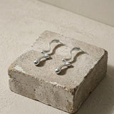Courage Waterproof Long Statement Lucky Earring Silver Plating - DANSK Copenhagen