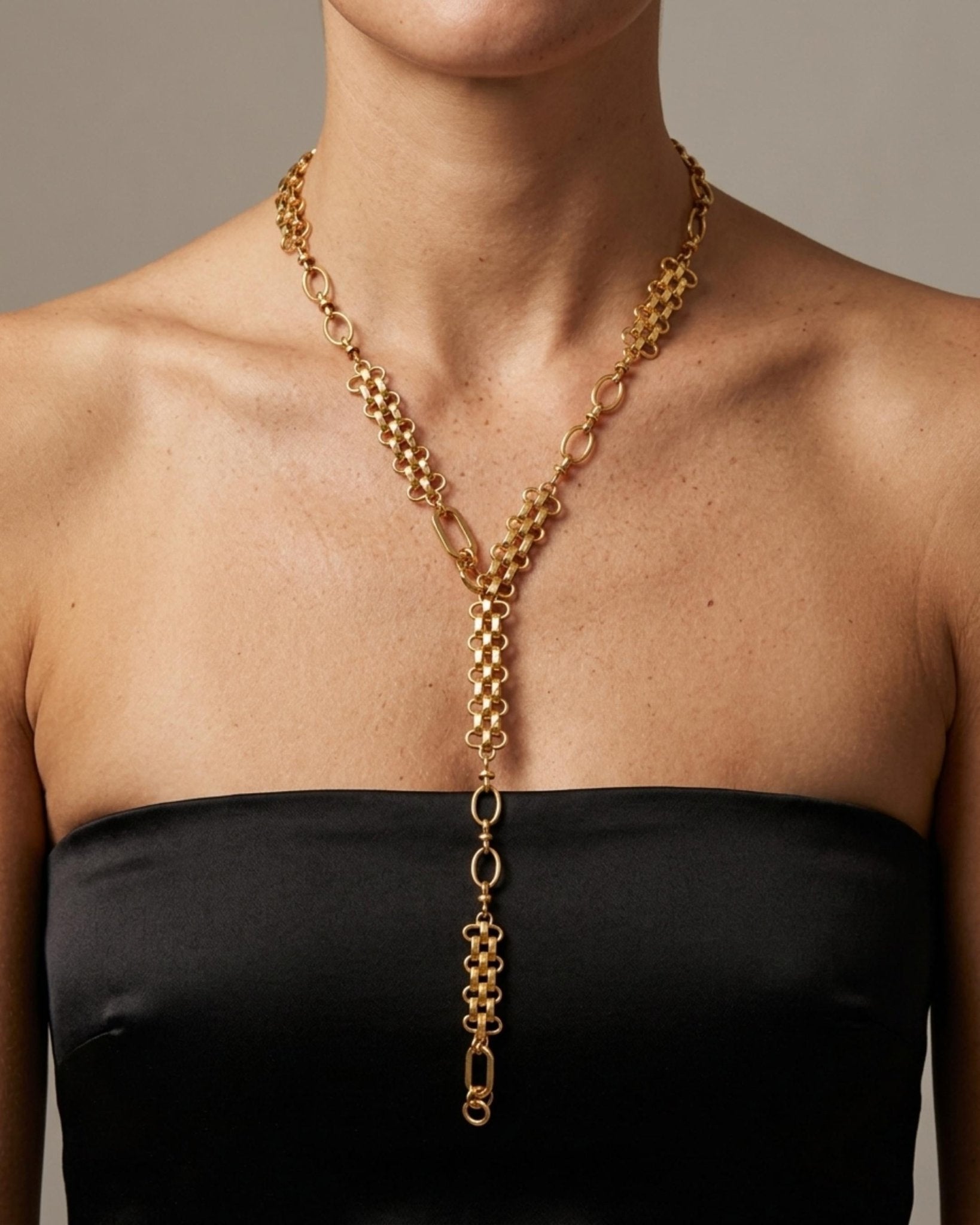 Courage Waterproof Multi 2in1 Crochet Necklace 18K Gold Plating - DANSK Copenhagen
