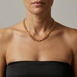 Courage Waterproof Multi 2in1 Crochet Necklace 18K Gold Plating - DANSK Copenhagen