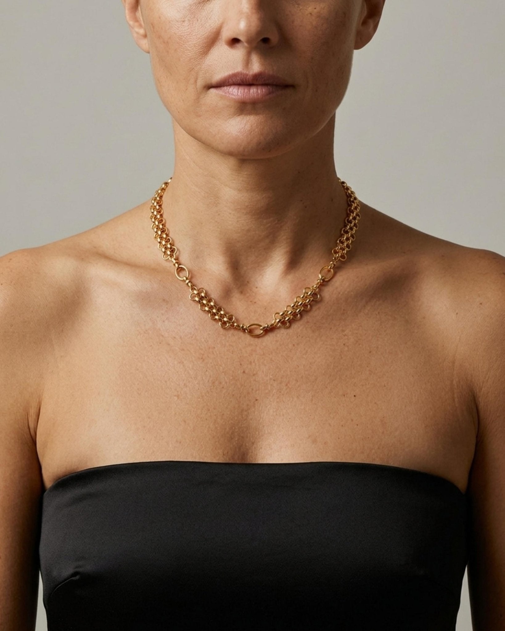 Courage Waterproof Multi 2in1 Crochet Necklace 18K Gold Plating - DANSK Copenhagen