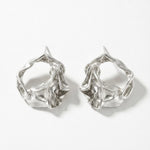 Courage Waterproof Open Circle Post Earring Silver Plating - DANSK Copenhagen