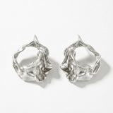 Courage Waterproof Open Circle Post Earring Silver Plating - DANSK Copenhagen