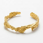 Courage Waterproof Organic Statement Cuff 18K Gold Plating - DANSK Copenhagen