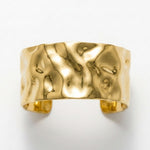 Courage Waterproof Organic Statement Cuff Bracelet 18K Gold Plating - DANSK Copenhagen