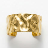 Courage Waterproof Organic Statement Cuff Bracelet 18K Gold Plating - DANSK Copenhagen