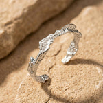 Courage Waterproof Organic Statement Cuff Silver Plating - DANSK Copenhagen