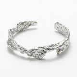 Courage Waterproof Organic Statement Cuff Silver Plating - DANSK Copenhagen