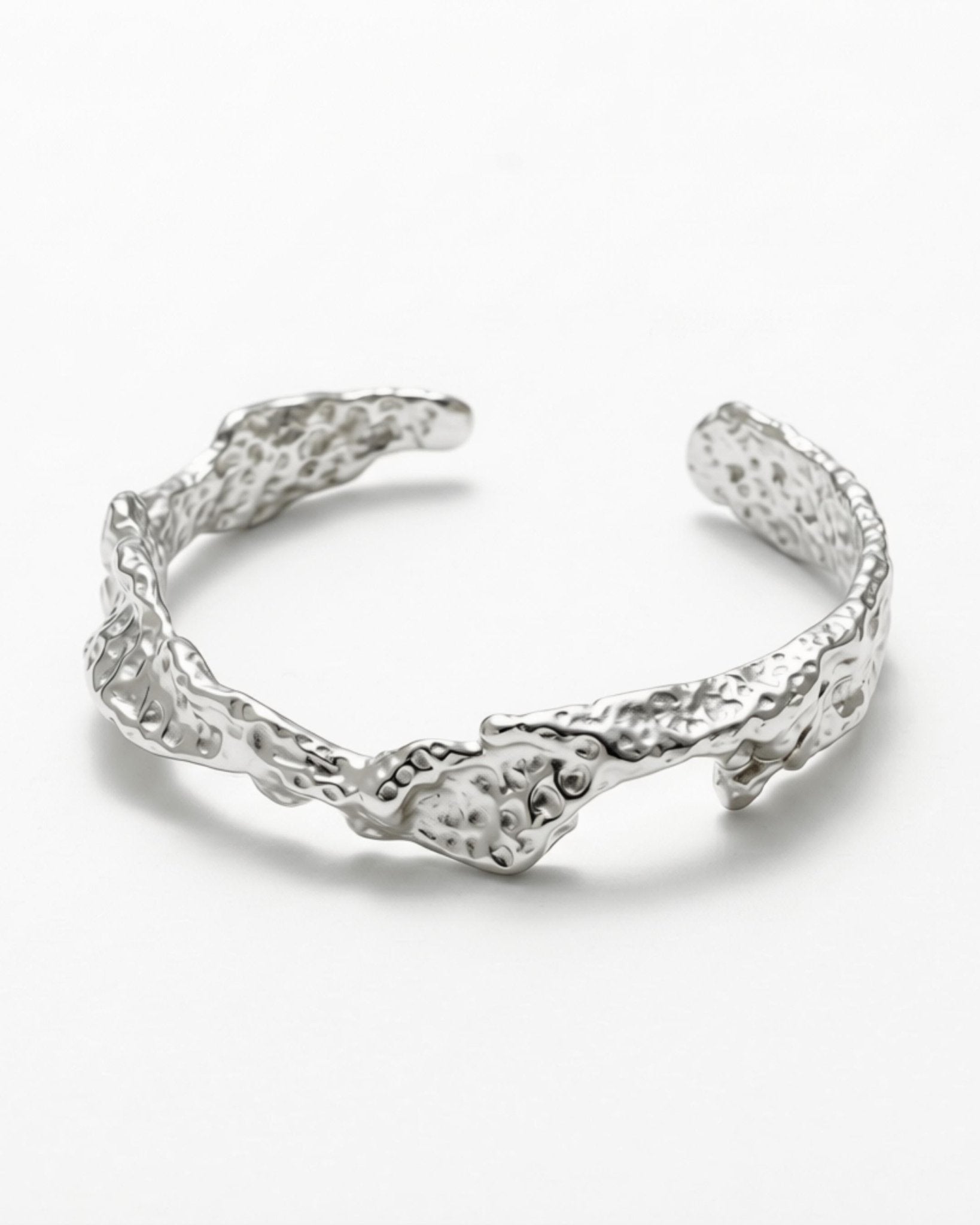 Courage Waterproof Organic Statement Cuff Silver Plating - DANSK Copenhagen