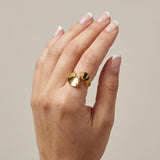 Courage Waterproof Single Twist Statement Ring 18K Gold Plating - DANSK Copenhagen