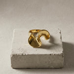 Courage Waterproof Single Twist Statement Ring 18K Gold Plating - DANSK Copenhagen