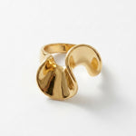 Courage Waterproof Single Twist Statement Ring 18K Gold Plating - DANSK Copenhagen