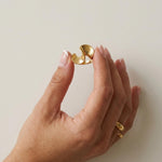 Courage Waterproof Single Twist Statement Ring 18K Gold Plating - DANSK Copenhagen