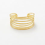 Courage Waterproof String Statement Cuff Bracelet 18K Gold Plating - DANSK Copenhagen