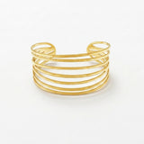 Courage Waterproof String Statement Cuff Bracelet 18K Gold Plating - DANSK Copenhagen