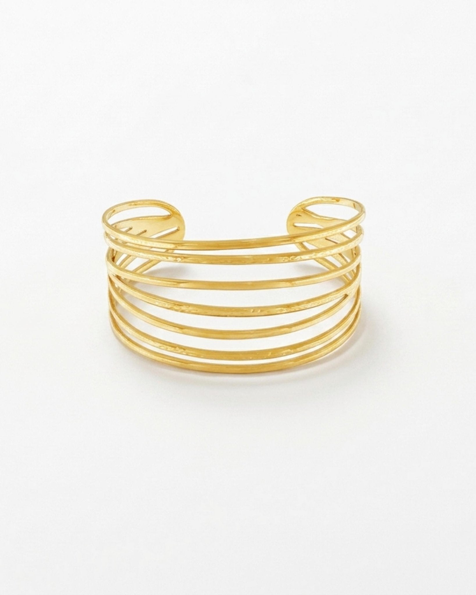 Courage Waterproof String Statement Cuff Bracelet 18K Gold Plating - DANSK Copenhagen