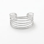 Courage Waterproof String Statement Cuff Bracelet Silver Plating - DANSK Copenhagen